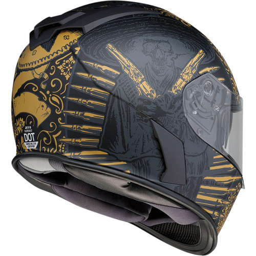 Z1R - Warrant Helmet - Sombrero - Black/Gold - 2XL