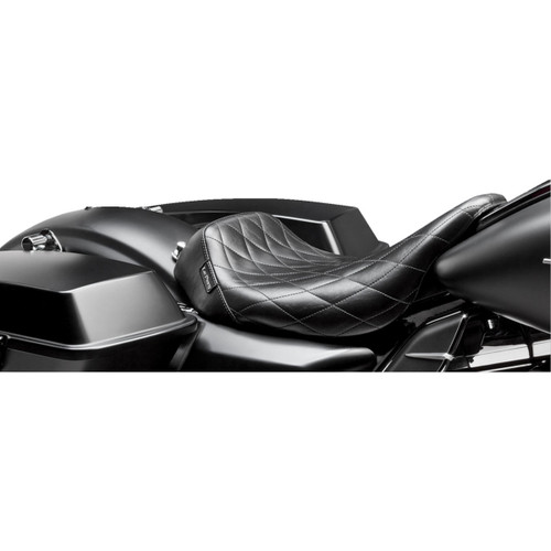 LE Pera #LK-005DM - Bare Bones Solo Seat - Diamond Stitch - Black - FL '08-'23