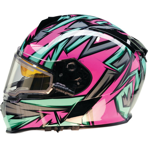 Z1R - Warrant Snow Helmet - Neuron - Pink/Teal - XS