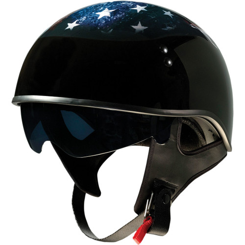 Z1R - Vagrant Helmet - USA Skull - Black - Medium