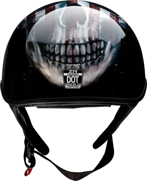 Z1r Vagrant Helmet - USA Skull - Black - Large
