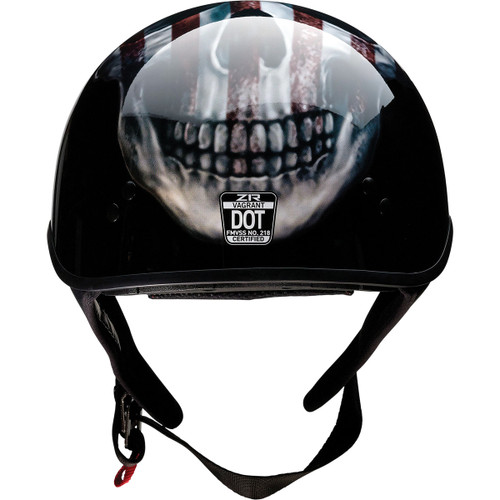 Z1R - Vagrant Helmet - USA Skull - Black - 2XL