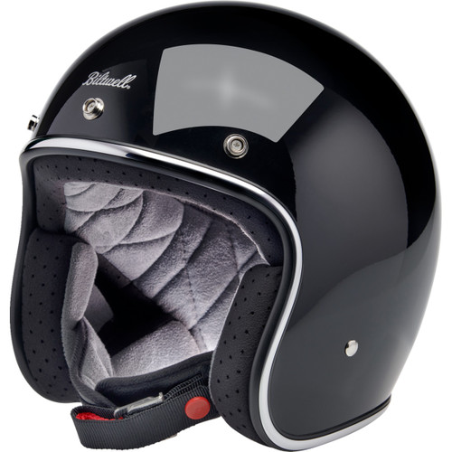 Biltwell #1001-101-204 - Bonanza Helmet - Gloss Black - Large