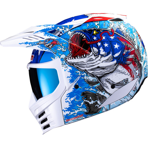 Icon - Elsinore™ Helmet - American Basstard - Blue - 3XL