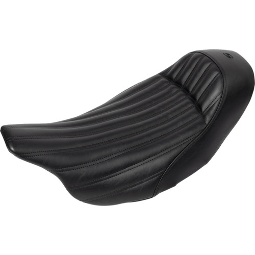 Saddlemen #808-07B-0023 - Knuckle Solo Seat - Ribbed - Black - FL '08-'24