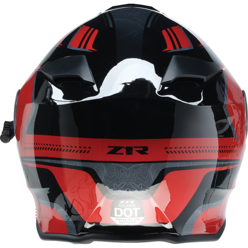 Z1R - Solaris 2.0 Helmet - First Tracks - Electric - Dual Pane - Black/Red - Medium