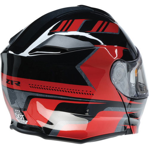 Z1R - Solaris 2.0 Helmet - First Tracks - Electric - Dual Pane - Black/Red - Large
