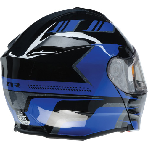Z1R - Solaris 2.0 Helmet - First Tracks - Electric - Dual Pane - Black/Blue - Small