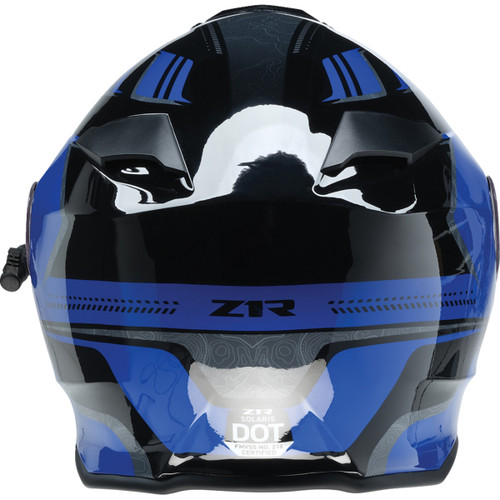 Z1R - Solaris 2.0 Helmet - First Tracks - Electric - Dual Pane - Black/Blue - XL
