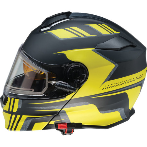 Z1R - Solaris 2.0 Helmet - First Tracks - Electric - Dual Pane - Black/Hi-Viz - Medium