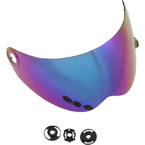 Biltwell #1112-223 - Lane Splitter Shield - Gen 2 - Rainbow Mirror