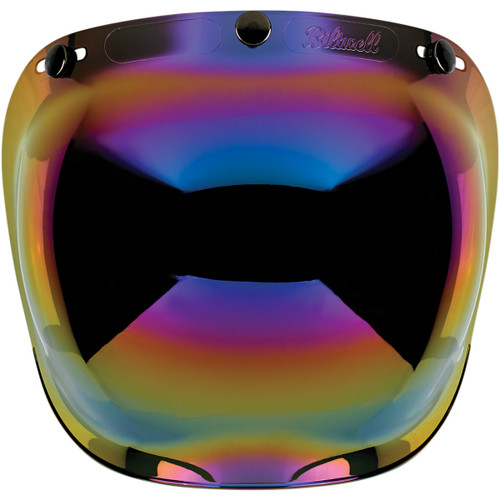 Biltwell #2001-223 - Bubble Shield - Rainbow Mirror
