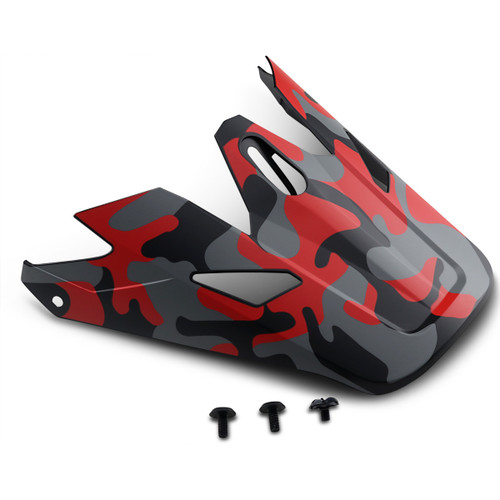 Z1R - Rise Visor Kit - Camo - Red
