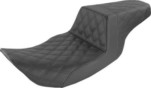 Step Up Seat - Lattice Stitched - Black - FLHR/FLHX