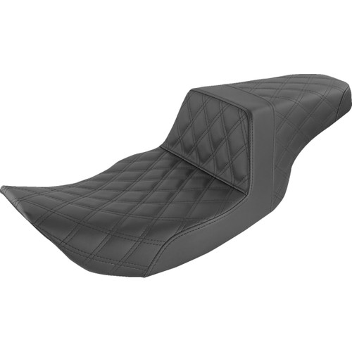Saddlemen #897-06-175 - Step-Up Seat - Full Lattice Stitch - Black - FLHR/FLHX