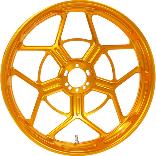 Arlen Ness #71-585 - Wheel - Speed 5 - Forged - Gold - 21x3.5