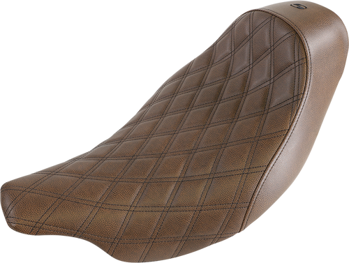 Renegade Seat - Lattice Stitched - Brown - FLH - Lutzka's Garage