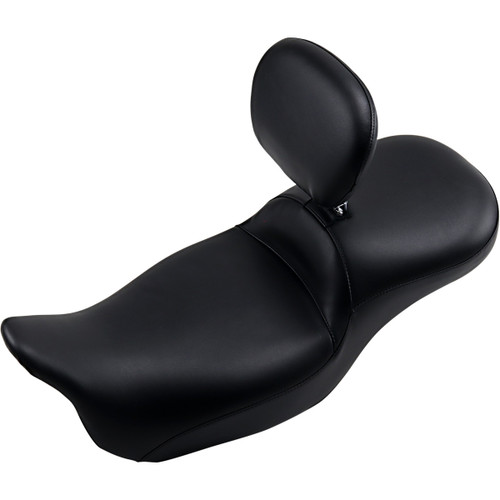LE Pera #LK-957DLTBRS - Maverick Daddy Long Legs Seat - With Backrest - Black - Smooth - FL '08-'23