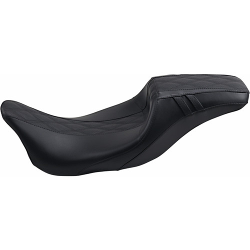 LE Pera #LK-987DLGT2 - Outcast Daddy Long Legs Seat - Full-Length - w/o Backrest - Black w/Black Double Diamond - FL