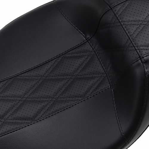 LE Pera #LK-987DLGT2 - Outcast Daddy Long Legs Seat - Full-Length - w/o Backrest - Black w/Black Double Diamond - FL