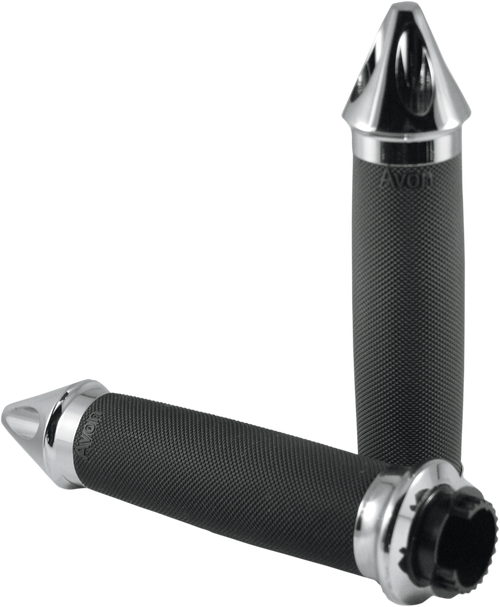 Grip - Custom - Spike End - Touring - Chrome - Lutzka's Garage