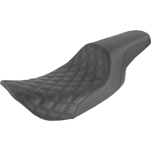 Saddlemen #897-06-149 - Profiler Seat - Front Lattice/Rear Smooth - Black - FLHR/X '97-'07