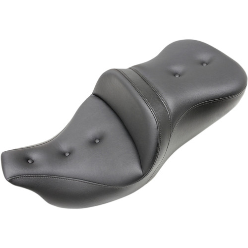 Saddlemen #808-07B-181T - Roadsofa™ Seat - Pillow Top - without Backrest - Black - FLH/FLT '09-'24