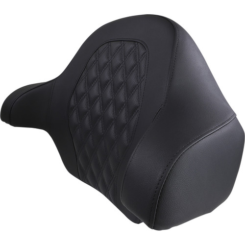 Saddlemen #814-07-18400 - Tour-Pak® Backrest Pad - RoadSofa - Lattice Stitched Seat - Black - FL '14-'23