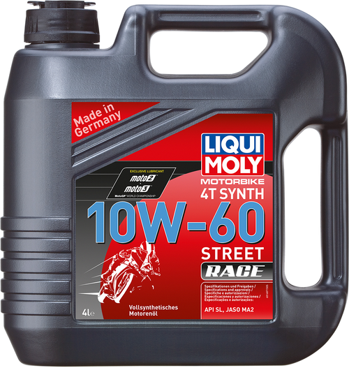 Liqui Moly Street Race Synthetic 4T Oil - 10W-60 - 60 L