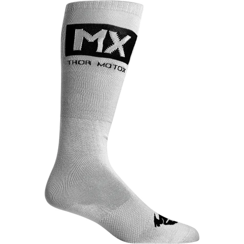 Thor - MX Cool Socks - Gray/Black - Size 6-9