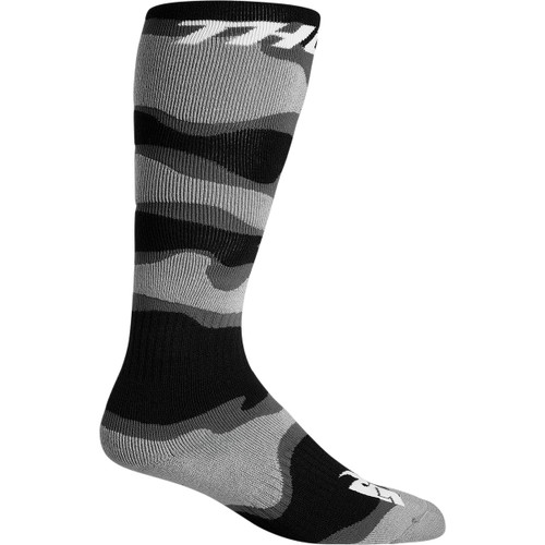 Thor - Youth MX Camo Socks - Gray/White - Size 1-6