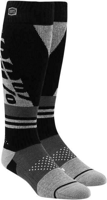 Youth Torque Socks - Black/Gray - Small/Medium - Lutzka's Garage