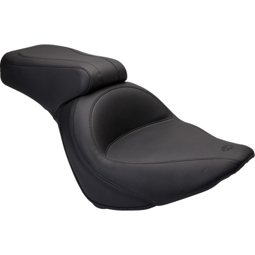 Mustang #76400 - Vintage Style Seat - Standard - Smooth - Black - FXST