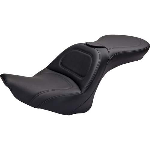 Saddlemen #806-12-030 - Seat - Explorer™ - With Backrest - Stitched - Black - FL/FX '06-'17