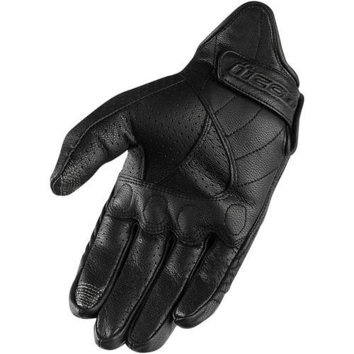 Icon - Pursuit Classic™ Perforated Gloves - Black - XL