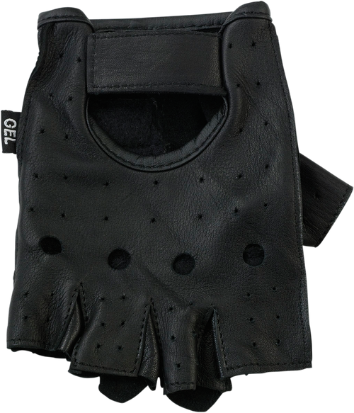 243 Half Gloves - Black - Medium - Lutzka's Garage