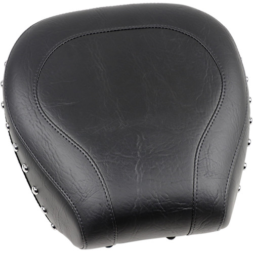 Mustang #75509 - Wide Rear Seat - Studded - Black - Softail '84-'99
