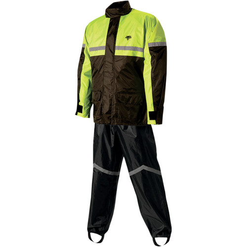 Nelson Rigg #SR6000HVY03-LG - SR-6000 Stormrider Rainsuit - Hi-Viz Yellow/Black - Large