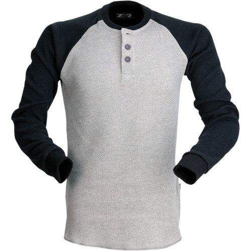 Z1R - Waffle Long-Sleeve Shirt - Gray - 3XL