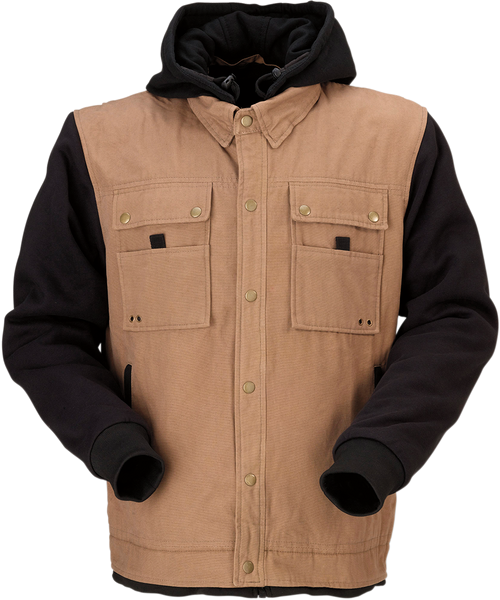 Jayrod Jacket - Tan/Black - Small - Lutzka's Garage