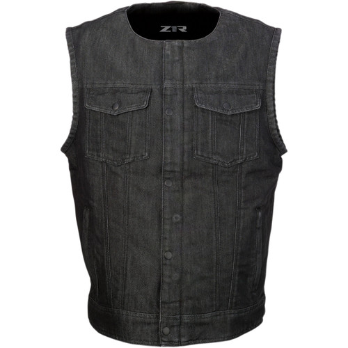 Z1R - Ganja Denim Vest - Black - XL
