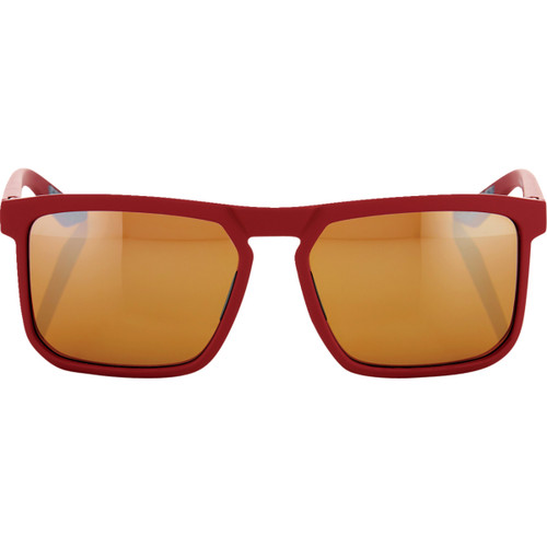 100% #61038-392-73 - Renshaw Glasses - Soft Tact Crimson - Bronze Lens