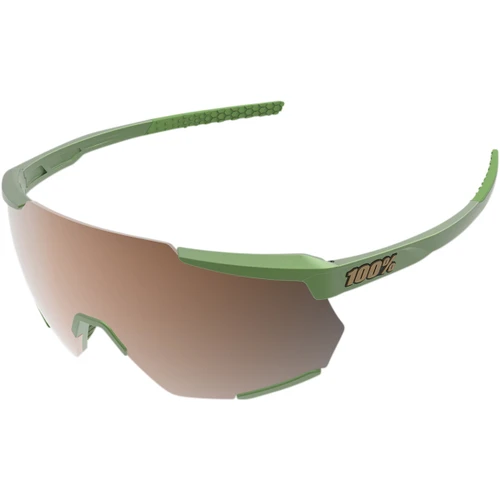 100% #61037-389-80 - Racetrap Sunglasses - Matte Metallic Viperidae - Bronze Multilayer Mirror Lens
