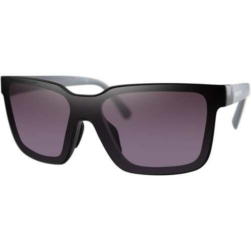 Bobster #BBST001H - Boost Sunglasses - Matte Black Gray Temples - Purple Mirror Lens