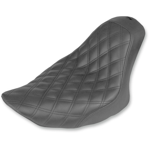 Saddlemen #806-12-002LS - Renegade™ Solo Seat - Lattice Stitched - Black - FL/FX '06-'17