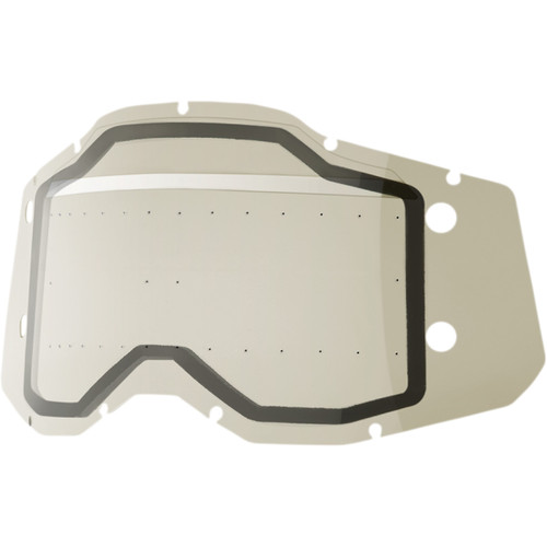 100% #59101-00002 - Accuri 2/Racecraft 2/Strata 2 Forecast Lens - Dual Pane - with Bumps - Smoke