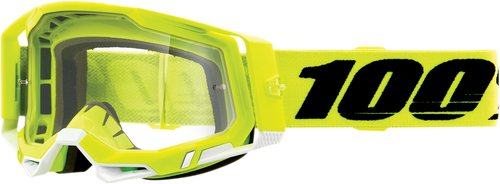 Racecraft 2 Goggles - Fluo Yellow - Clear - Lutzka's Garage