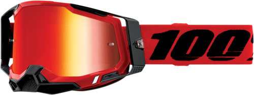 Racecraft 2 Goggles - Red - Red Mirror - Lutzka's Garage