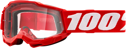 Youth Accuri 2 Goggles - Red - Clear - Lutzka's Garage