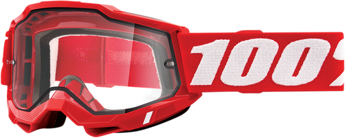 Accuri 2 Enduro Goggles - Red - Clear - Lutzka's Garage